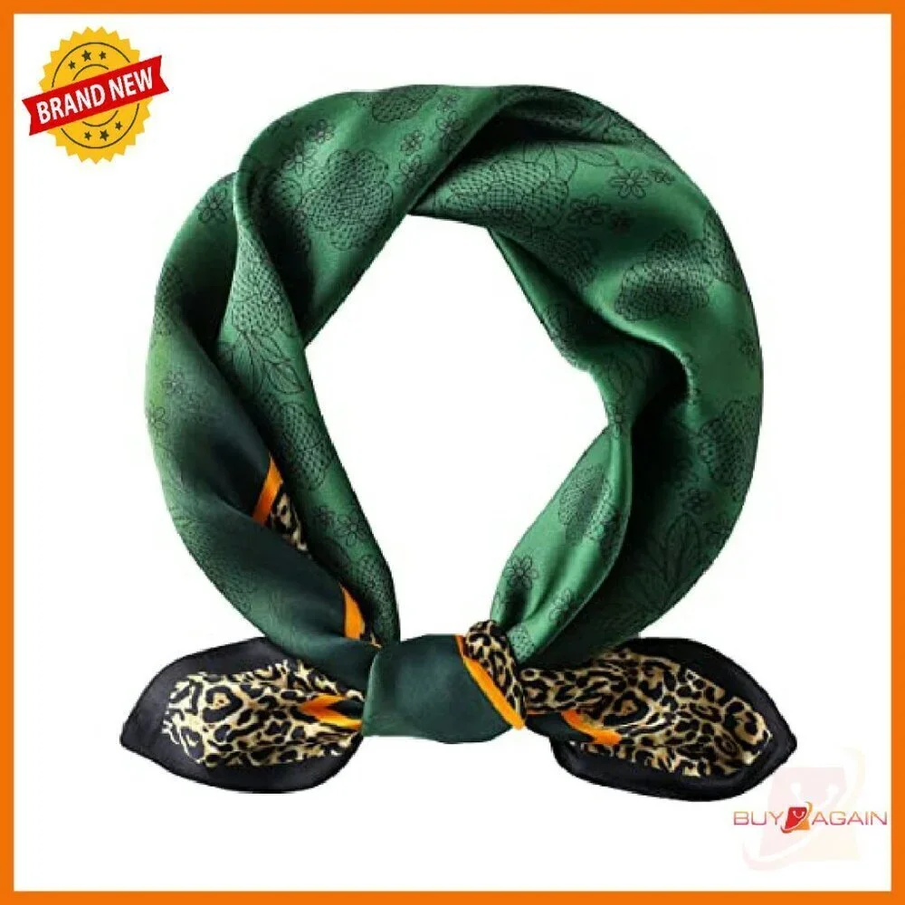 27x27 Inch Pure Mulberry Silk Scarf Lightweight Hair Headscarf